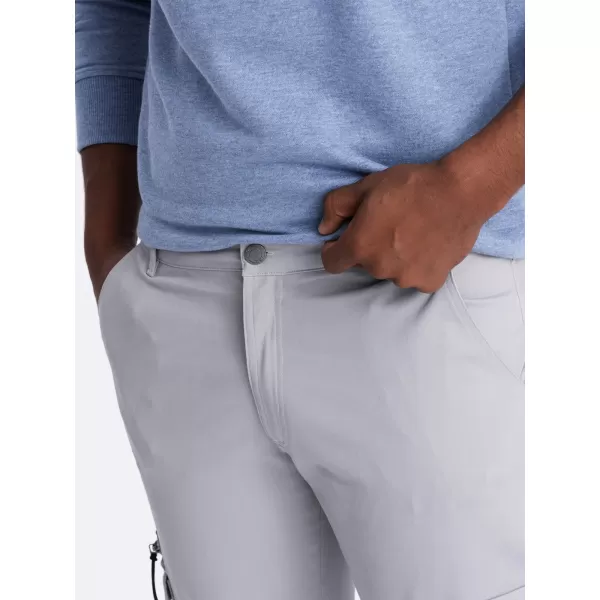  Pánské kalhoty OMBRE OM-PACG-0196 GREY 
