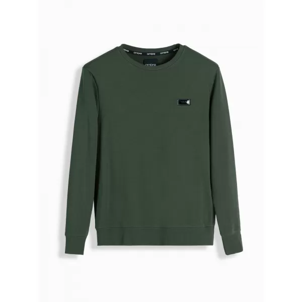  Pánská mikina OMBRE OM-SSNZ-0136 DARK GREEN 