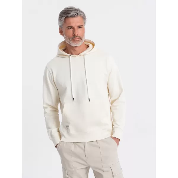  Pánská mikina OMBRE OM-SSBN-0177 CREAM 