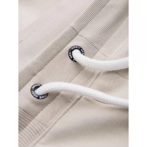  Pánské tepláky OMBRE OM-PABS-0173 LIGHT BEIGE 