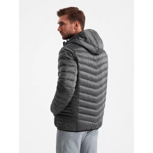  Pánská bunda OMBRE OM-JALP-0180 GRAPHITE 
