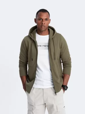 Pánská mikina OMBRE OM-SSBZ-0160 OLIVE