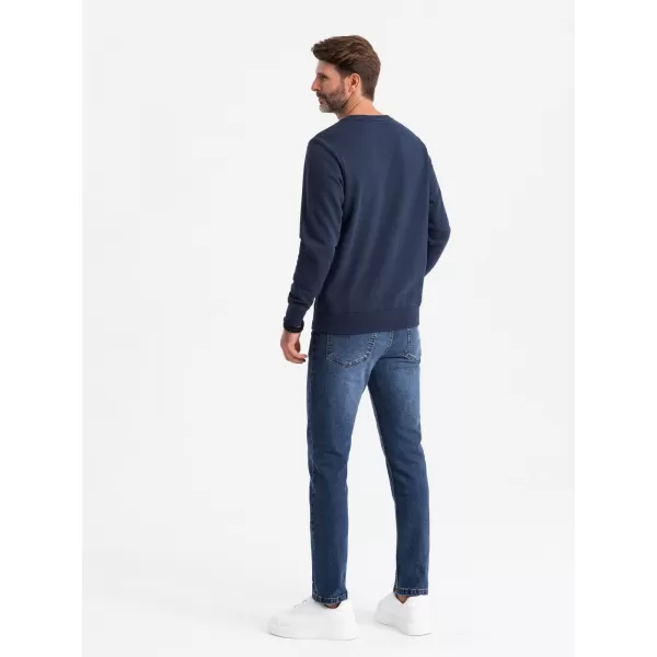  Pánská mikina OMBRE OM-SSNZ-0134 NAVY BLUE 