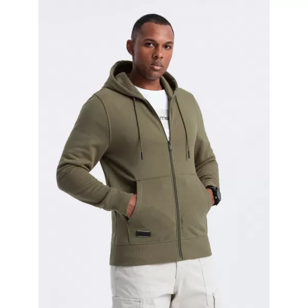  Pánská mikina OMBRE OM-SSBZ-0160 OLIVE 