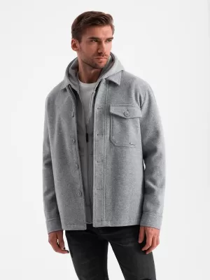Pánská bunda OMBRE OM-JANP-0199 GRAY