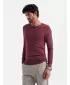 Pánský svetr OMBRE OM-SWBS-0106 BURGUNDY
