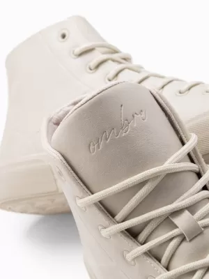 Pánské boty OMBRE OM-FOSH-0138 CREAM
