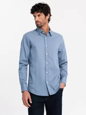 Pánská košile OMBRE OM-SHCS-0175 BLUE