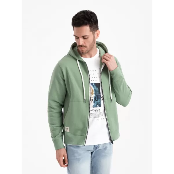  Pánská mikina OMBRE OM-SSBZ-0178 GREEN 