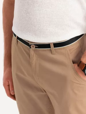 Pánské kalhoty OMBRE OM-PACP-0118 SAND
