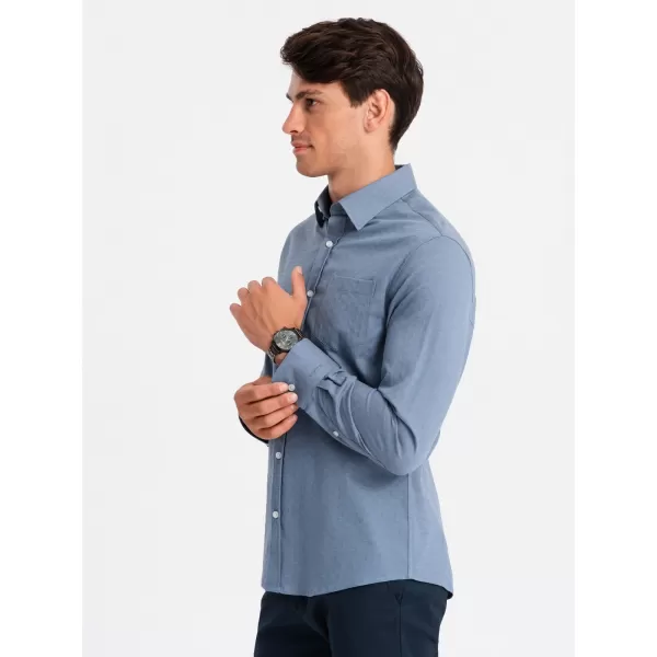  Pánská košile OMBRE OM-SHCS-0174 BLUE 