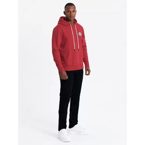  Pánská mikina OMBRE OM-SSNZ-0144 RED 