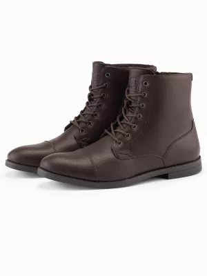 Pánské boty OMBRE OM-FOBO-0172 DARK BROWN