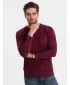 Pánské triko OMBRE OM-LSCL-0109 MAROON