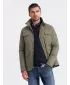 Pánská bunda OMBRE OM-JALP-0167 KHAKI