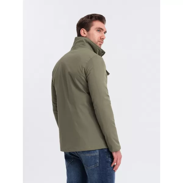  Pánská bunda OMBRE OM-JALP-0167 KHAKI 