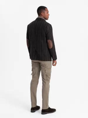 Pánské sako OMBRE OM-BLZB-0137 GRAPHITE