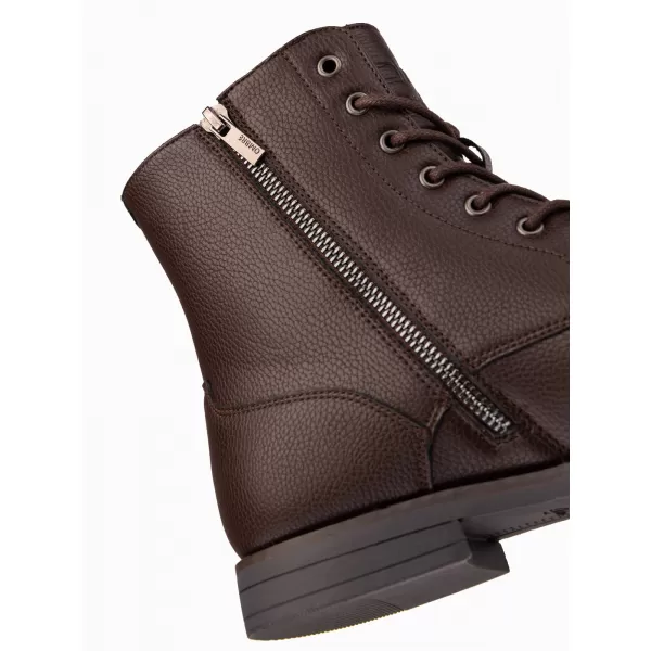  Pánské boty OMBRE OM-FOBO-0172 DARK BROWN 