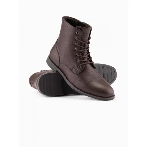  Pánské boty OMBRE OM-FOBO-0172 DARK BROWN 