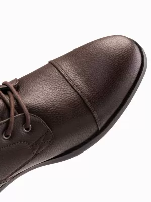 Pánské boty OMBRE OM-FOBO-0172 DARK BROWN