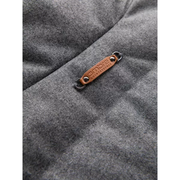  Pánská vesta OMBRE OM-JAVJ-0200 GREY MELANGE 