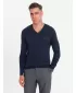 Pánský svetr OMBRE OM-SWBS-0107 NAVY BLUE