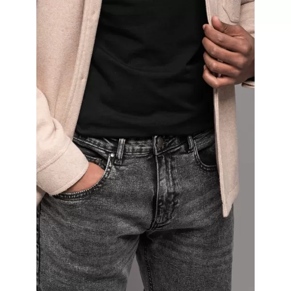  Pánské kalhoty OMBRE OM-PADP-0217 GREY 