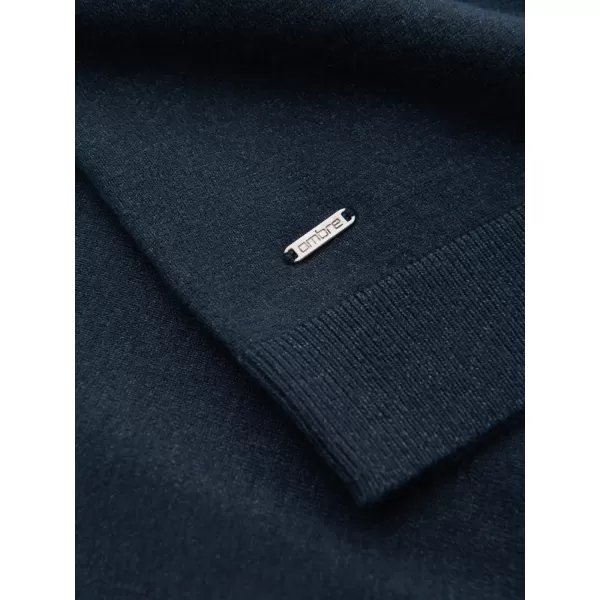  Pánský svetr OMBRE OM-SWTN-0125 NAVY BLUE 