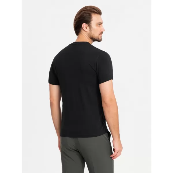  Pánské triko OMBRE OM-TSCT-0220 BLACK 