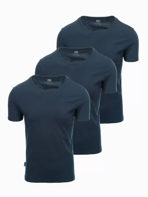 Pánská košile OMBRE OM-TSBS-0232 3X NAVY BLUE