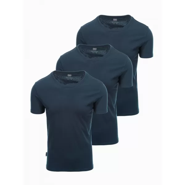  Pánská košile OMBRE OM-TSBS-0232 3X NAVY BLUE 