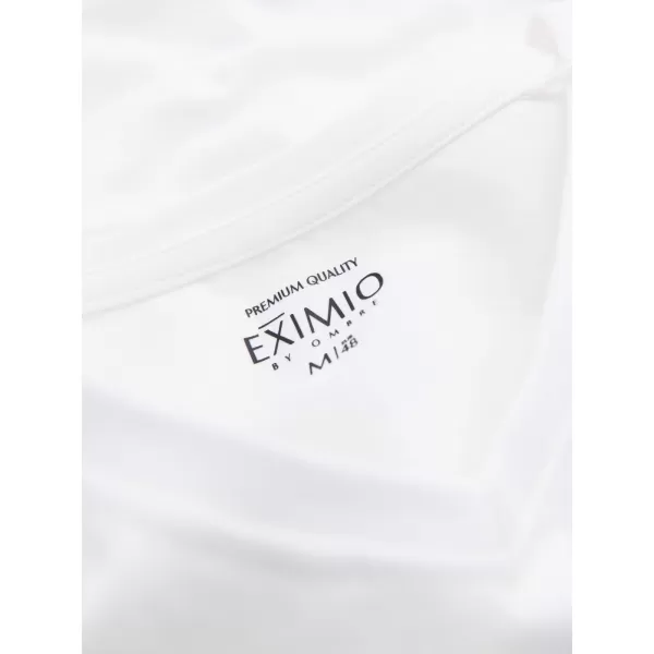  Pánské triko OMBRE OM-LSCL-0105 WHITE 