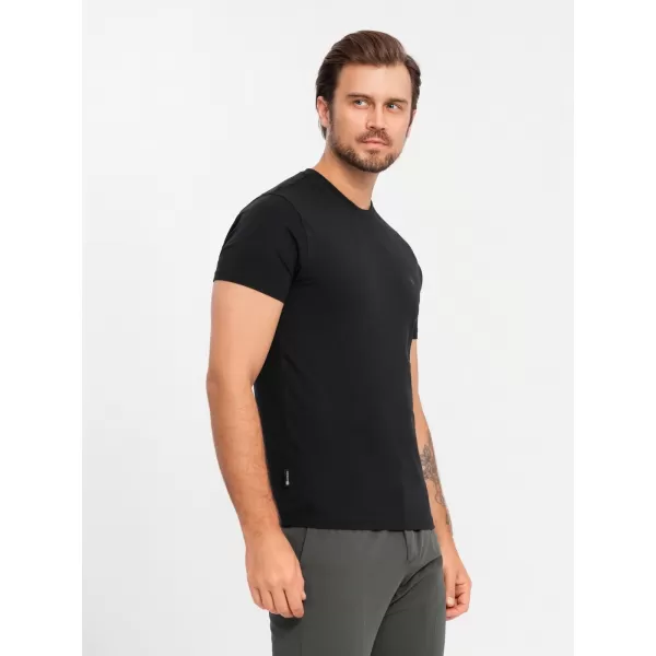  Pánské triko OMBRE OM-TSCT-0220 BLACK 