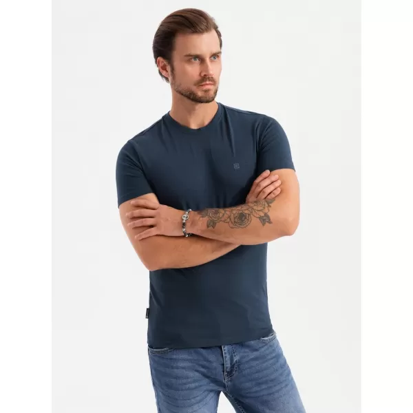  Pánské triko OMBRE OM-TSCT-0220 NAVY BLUE 