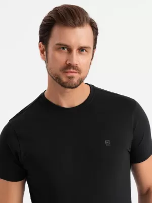 Pánské triko OMBRE OM-TSCT-0220 BLACK