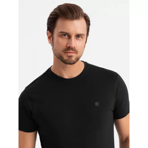  Pánské triko OMBRE OM-TSCT-0220 BLACK 