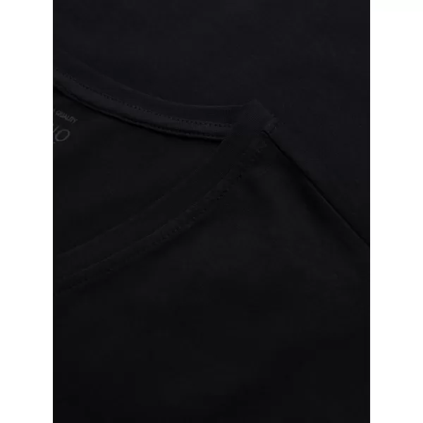  Pánské triko OMBRE OM-LSCL-0105 BLACK 