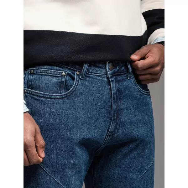  Pánské kalhoty OMBRE OM-PADP-0227 DARK BLUE 