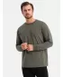 Pánské triko OMBRE OM-LSBC-0129 GRAY-GREEN