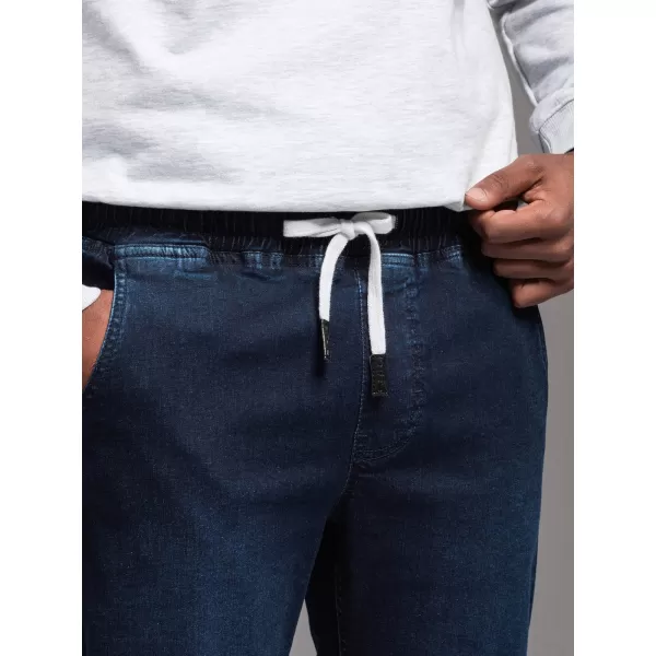  Pánské kalhoty OMBRE OM-PADJ-0156 DARK BLUE 