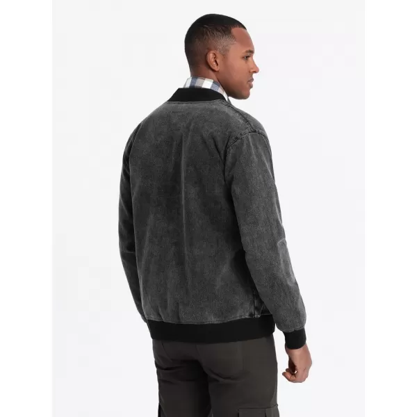  Pánská bunda OMBRE OM-JADJ-0163 BLACK 
