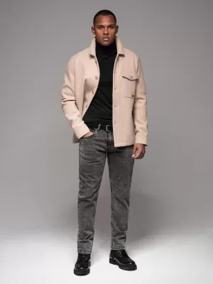Pánské kalhoty OMBRE OM-PADP-0217 GREY