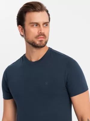 Pánské triko OMBRE OM-TSCT-0220 NAVY BLUE