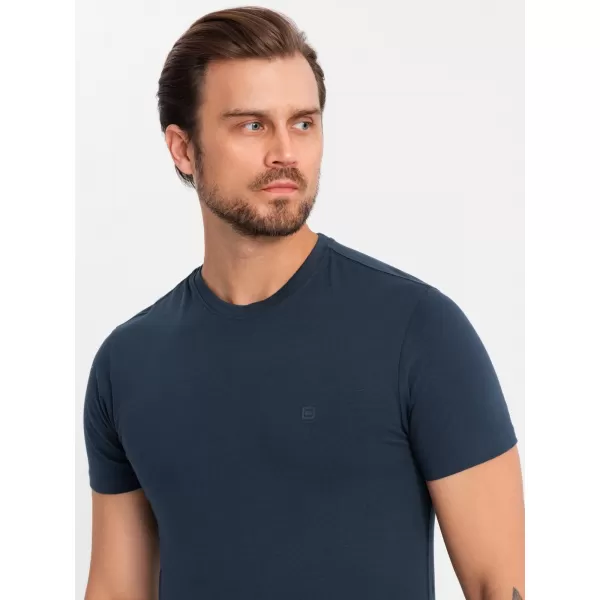  Pánské triko OMBRE OM-TSCT-0220 NAVY BLUE 