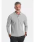 Pánské triko OMBRE OM-POBL-0114 GREY MELANGE