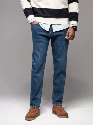 Pánské kalhoty OMBRE OM-PADP-0227 DARK BLUE