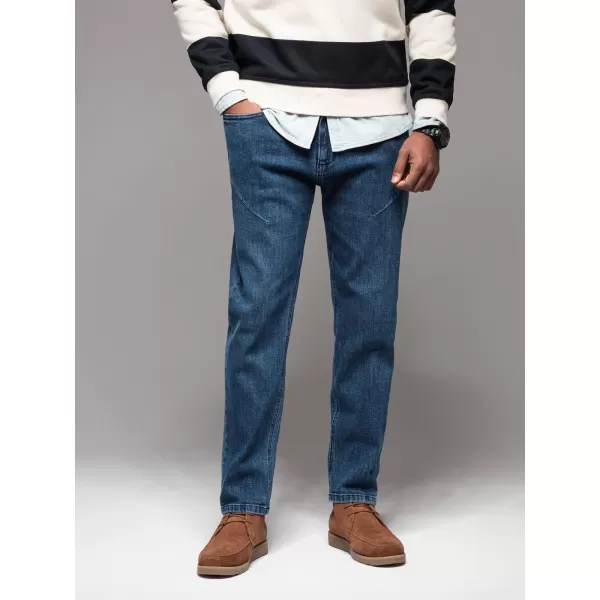  Pánské kalhoty OMBRE OM-PADP-0227 DARK BLUE 