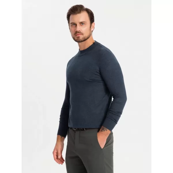  Pánský svetr OMBRE OM-SWTN-0125 NAVY BLUE 