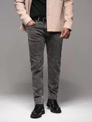 Pánské kalhoty OMBRE OM-PADP-0217 GREY