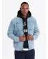Pánská bunda OMBRE OM-JADJ-0163 LIGHT BLUE